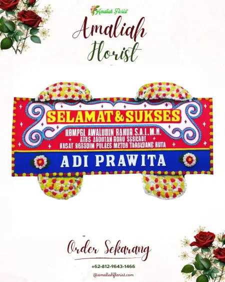 Papan Bunga Ucapan Selamat Mudung Laut
